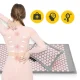 4FIZJO ECO Acupressure Mat with Pillow and Bag, Grey/Pink
