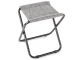 Folding Camping Stool with Metal Frame and Carrier Bag, Grey