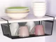 Hanging Metal Basket / Under Shelf Organizer, Black
