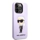 Karl Lagerfeld Silicone Ikonik Case for iPhone 14 Pro Max, Purple