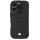 BMW iPhone 16 Pro Max Leather Case Sign Leather Cardslot, Black