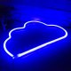 Decorative LED neon cloud lamp, blue