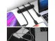 Self-Adhesive Cable and Wire Organizer, 5 Slots, Black