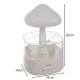 Ruhhy Air Humidifier with Night Light and Rain Effect, 450 ml, White