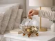 Small Glass Piggy Bank for Coins and Bills, Clear Money Saving Jar for Adults & Kids