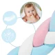 Ricokids Crib Bumper 3m, Blue-Pink