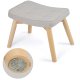 Norse Sofotel Upholstered Footstool, Light Grey
