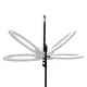GLOW 18\" 45W Ring Light with Tripod, Black