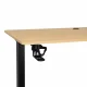 Electric Height Adjustable Desk 120x60 cm with Memory Panel, Light Wood/Black