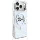 Karl Lagerfeld Liquid Glitter Karl Script Logo MagSafe Phone Case Cover iPhone 17 Pro Max - Clear