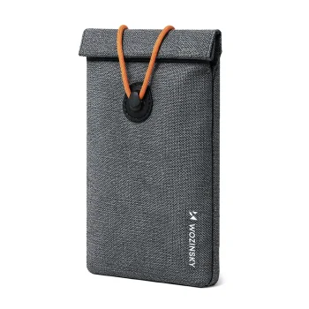 Wozinsky WPB-R12 RFID Blocking Phone Case with Flap 21.5x12 cm - Gray