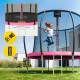 Vaikiškas sodo batutas 4FIZJO PRO 252 cm 8FT, rožinis ir juodas
