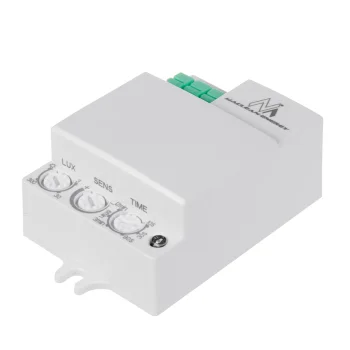 Maclean MCE316 Microwave Motion Sensor, 8m, 1200W, IP20, White