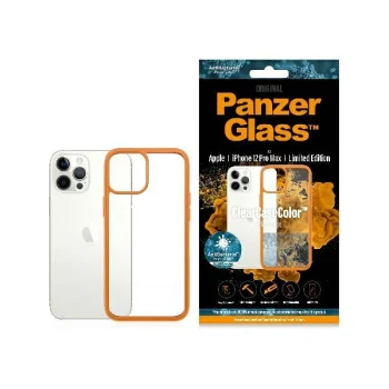 PanzerGlass ClearCase for iPhone 12 Pro Max, Transparent Orange