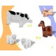 Educational Magnetic Tiles Building Set, Farm Animals Theme Ricokids RK-781
