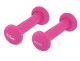 4Fizjo Vinyl-Metal Dumbbells for Fitness 2 x 0.5kg Rose