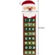 Ruhhy Hanging Felt Advent Calendar with 24 Pockets, Red
