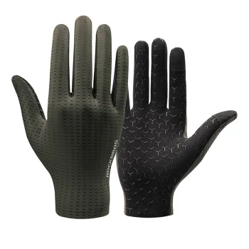 Rockbros 16110012004 Breathable Full Finger Cycling Gloves, Size XL, Green