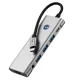Tech-Protect HB04 9in1 USB-C Hub Adapter HDMI 4K 60Hz PD 100W - Gray