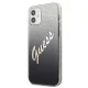 Guess iPhone 12 mini Case Glitter Gradient Script, Black