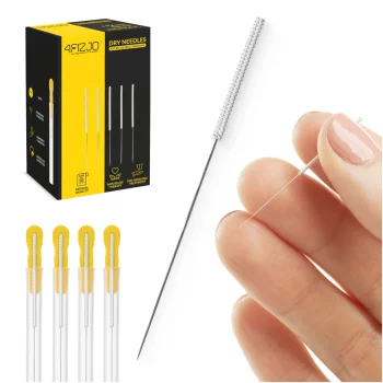 4FIZJO Acupuncture Needles with Guide Tube 100 pcs 0.3 x 75 mm