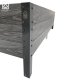 Raised Garden Bed KLASIKA Woodlook L-Shape, Brown, 146x146x30 cm