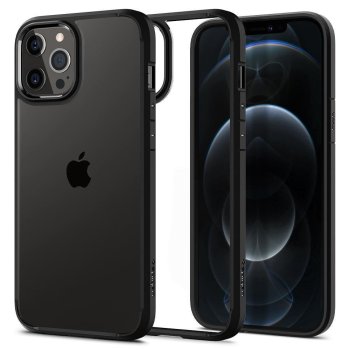 Apple iPhone 12 / 12 Pro 6.1"Spigen Ultra Hybrid Case Cover, Matte Black