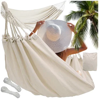 Single Fabric Hammock 200x80 cm with Carry Bag