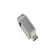 USB-флешка Goodram ODA3 128GB USB 3.2 Type-A / Type-C, серебристая