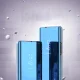 Clear View Flip Case for Samsung Galaxy A73 with Stand, Blue