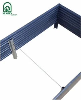 Raised Garden Bed Klasika Woodlook, 150x75x30 cm, Gray