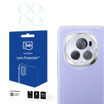 Honor Magic 6 3MK Lens Protection Back Camera Tempered Glass Protector, 4 pcs.