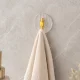 Self-Adhesive Acrylic Bathroom Hook, Gold