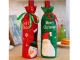 Christmas Bottle Cover Snowman, Red