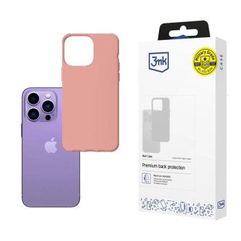 Phone Case Cover iPhone 14 Pro from the 3mk Matt Case series - pink