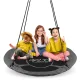 Kids Outdoor Nest Swing XXL 4FIZJO 120 cm, Grey