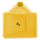 Handheld Seed and Fertilizer Spreader 3L, yellow-grey