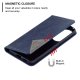 Huawei P50 Geometric Pattern Leather Stand Case Cover - Blue