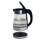 Huslog Electric Kettle AK-0537, 1.7L Glass Tea Kettle with LED, 2200W Fast Boil