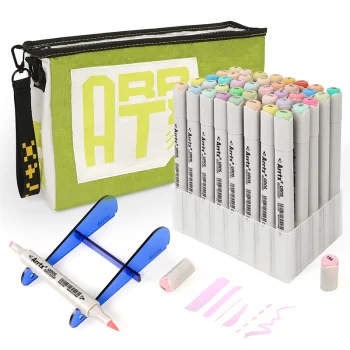 Double-sided Marker Pens Arrtx Oros, 40 Pastel Colours