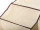 Hanging Closet Organizer with 3 Shelves, 60cm, Beige