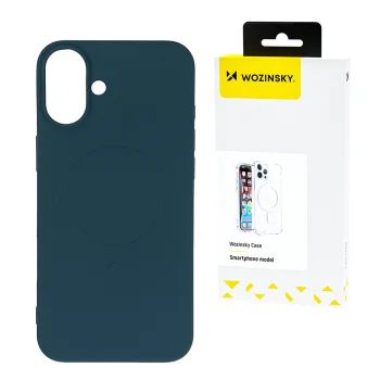 Wozinsky Silicone Case MagSafe for Samsung Galaxy S25, Blue