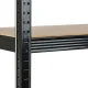 Humberg HR-813 Metal Storage Shelving Unit 180x90x40 cm, Black