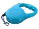 Retractable Dog Leash 5m Tape with Lock for Dogs up to 15kg, Blue