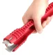 2-in-1 Faucet and Sink Installer Wrench Tool, Red