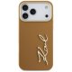 Чехол Karl Lagerfeld Karl Script Logo для iPhone 17 Pro Max - коричневый