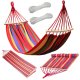 Colorful Garden Hammock with Wooden Frame 200 x 80 cm