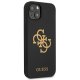 Guess iPhone 13 / 14 / 15 Case Silicone 4G Logo, Black