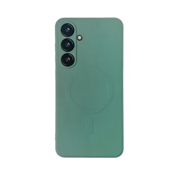 Wozinsky Samsung Galaxy S24 FE Case Liquid Silicone Case MagSafe, Green