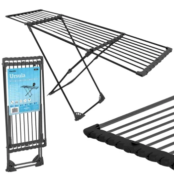 Massido Ursula Telescopic Clothes Airer with Wheels, 20m